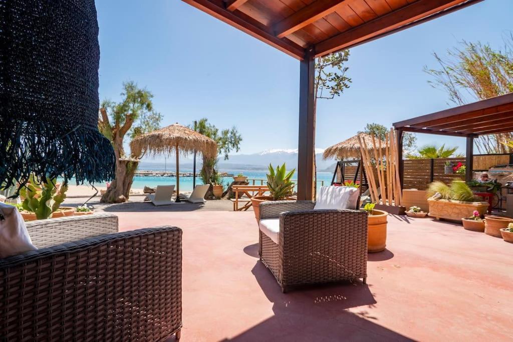 Sea And Sun Metaxy Mas, Brand-New, Beachfront ! Chania  Exterior foto